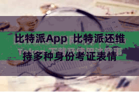 比特派App 比特派还维持多种身份考证表情