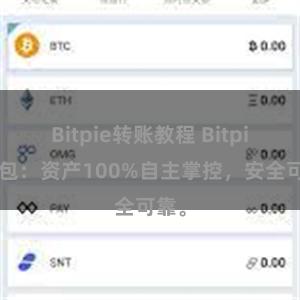 Bitpie转账教程 Bitpie钱包：资产100%自主掌控，安全可靠。