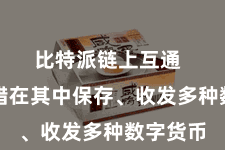 比特派链上互通  用户不错在其中保存、收发多种数字货币