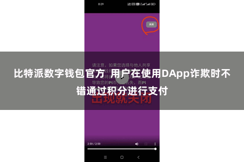 比特派数字钱包官方  用户在使用DApp诈欺时不错通过积分进行支付